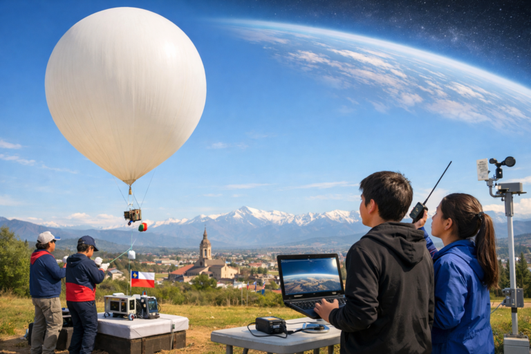 Proyecto Globo llevará un globo a la estratósfera con escolares de Talca