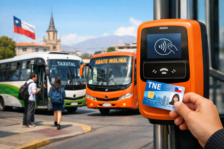 Nueva forma de acceder a tarifa rebajada: Talca incorpora validadores TNE en buses Taxutal y Abate Molina