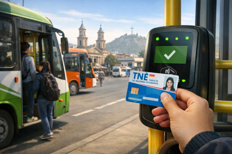 Tarifa rebajada para estudiantes: TNE ya se lee en buses de Talca