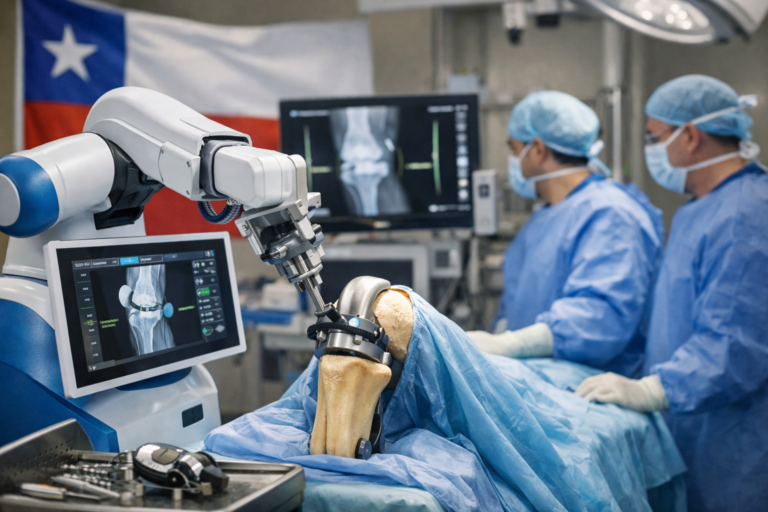Hospital Regional aplica tecnología robótica en cirugías de rodilla en Talca